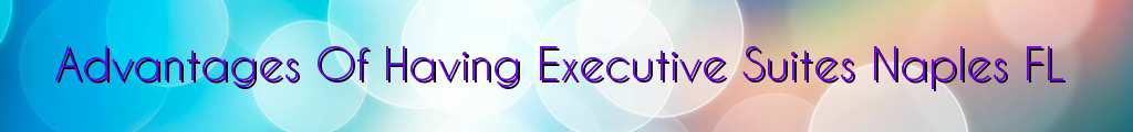 Advantages Of Having Executive Suites Naples FL